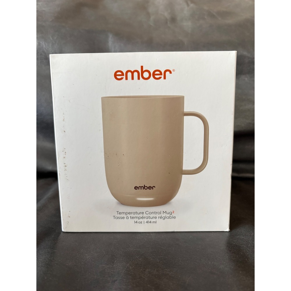 Ember Mug 2 Temperature Control Smart Mug 14oz Sandstone Coffee Cup Gift NEW